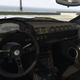 Interior view with digital instrument cluster.